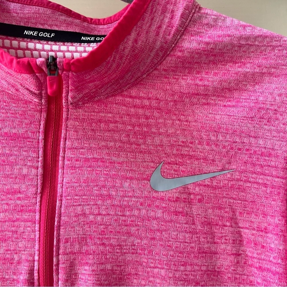 Nike Pink Element Women's Full Zip Golf Lightweight jacket- Large